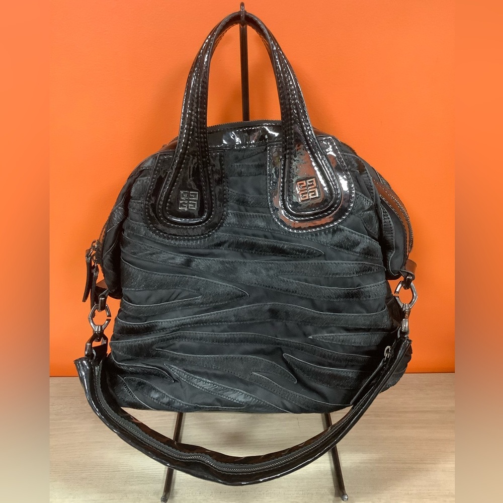 Givenchy Medium Nightingale Fur and Patent Bag - Picture 3 of 16